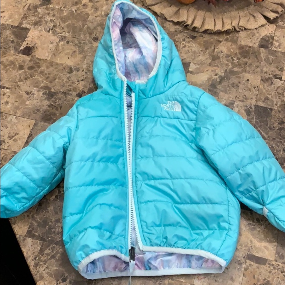 18-24 month reversible North Face puffer coat